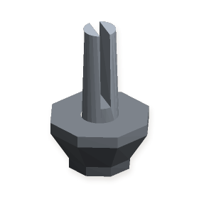 Gem with a peg