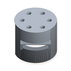 Helm with six sockets
